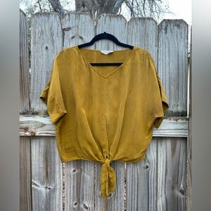 Everlane Tie Front Blouse